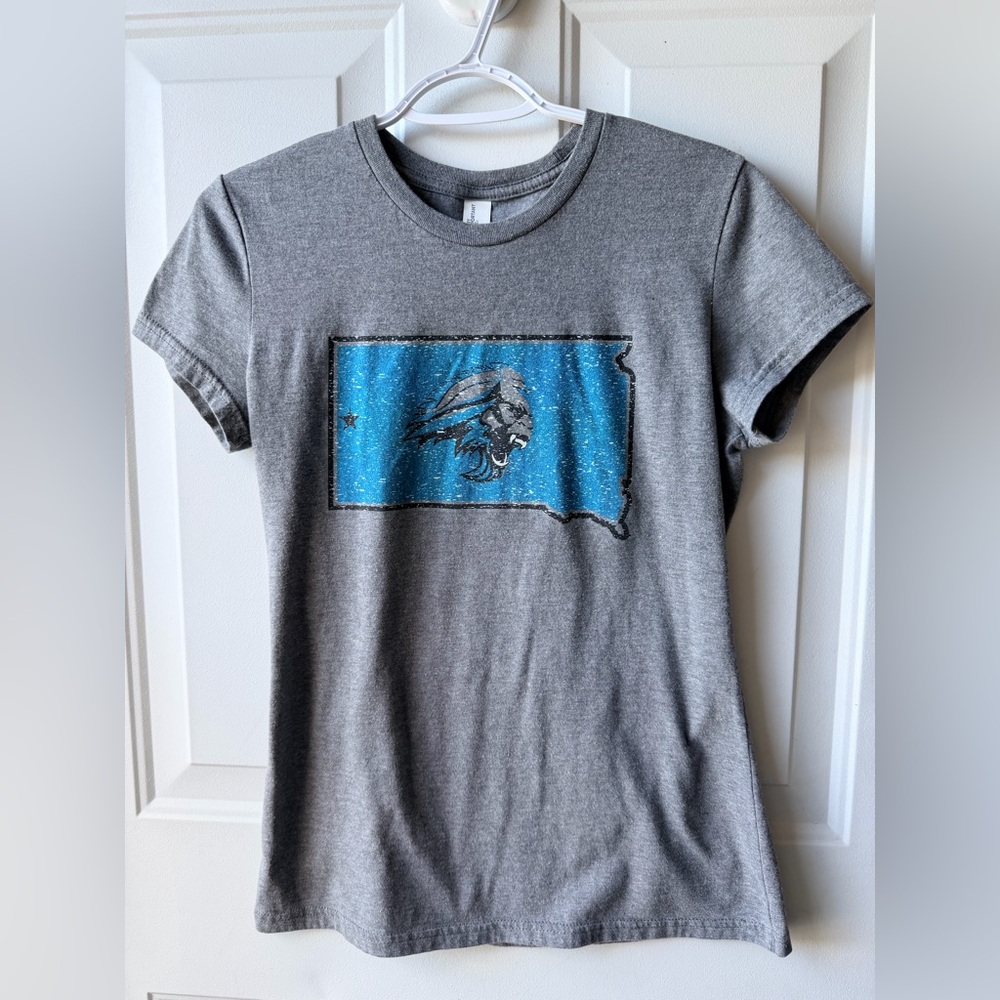 Spearfish Sasquatch graphic baseball team t-shirt